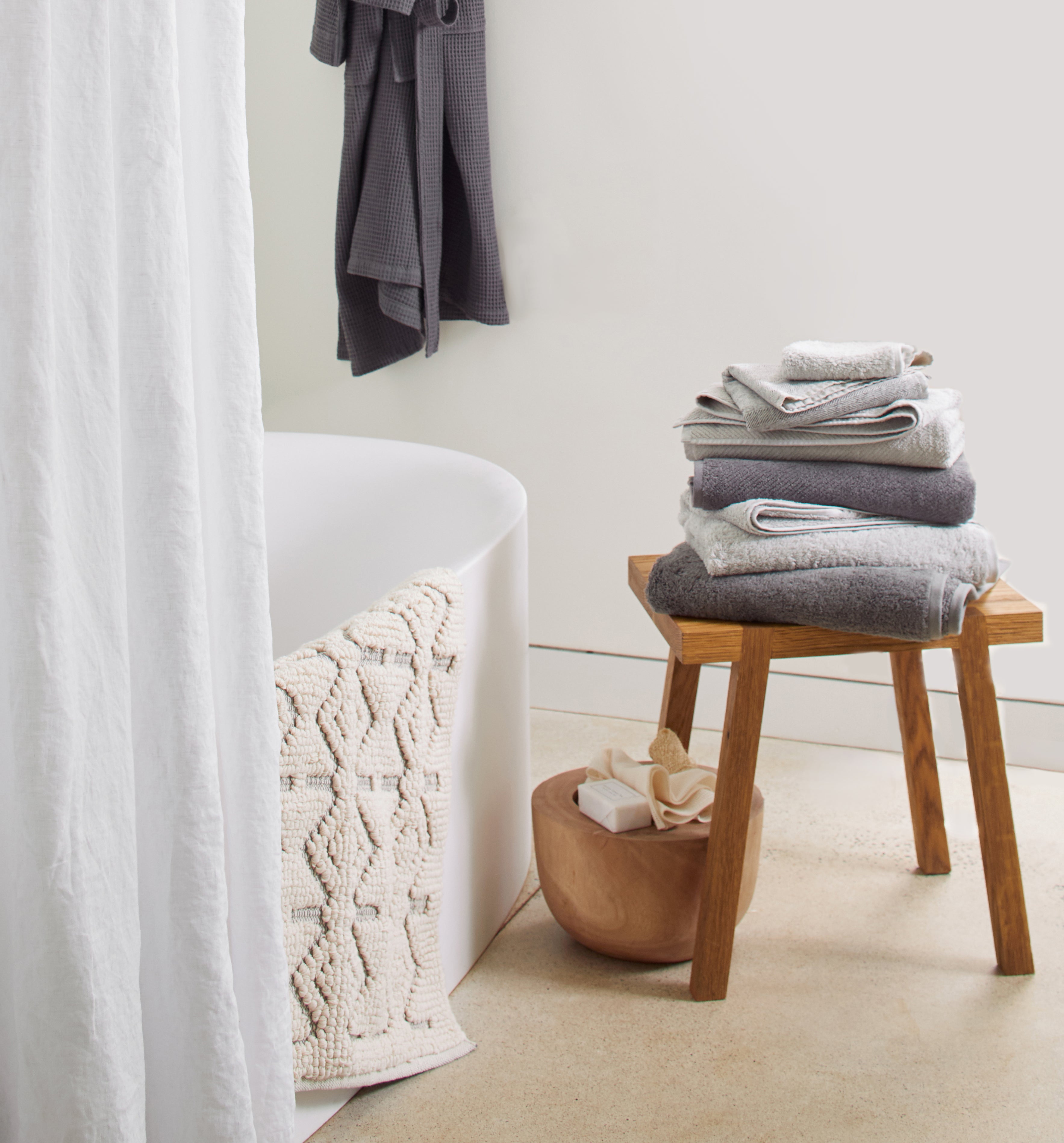 Coyuchi Air Weight Organic Towels - Set of 4 Bath Towel Alpine White
