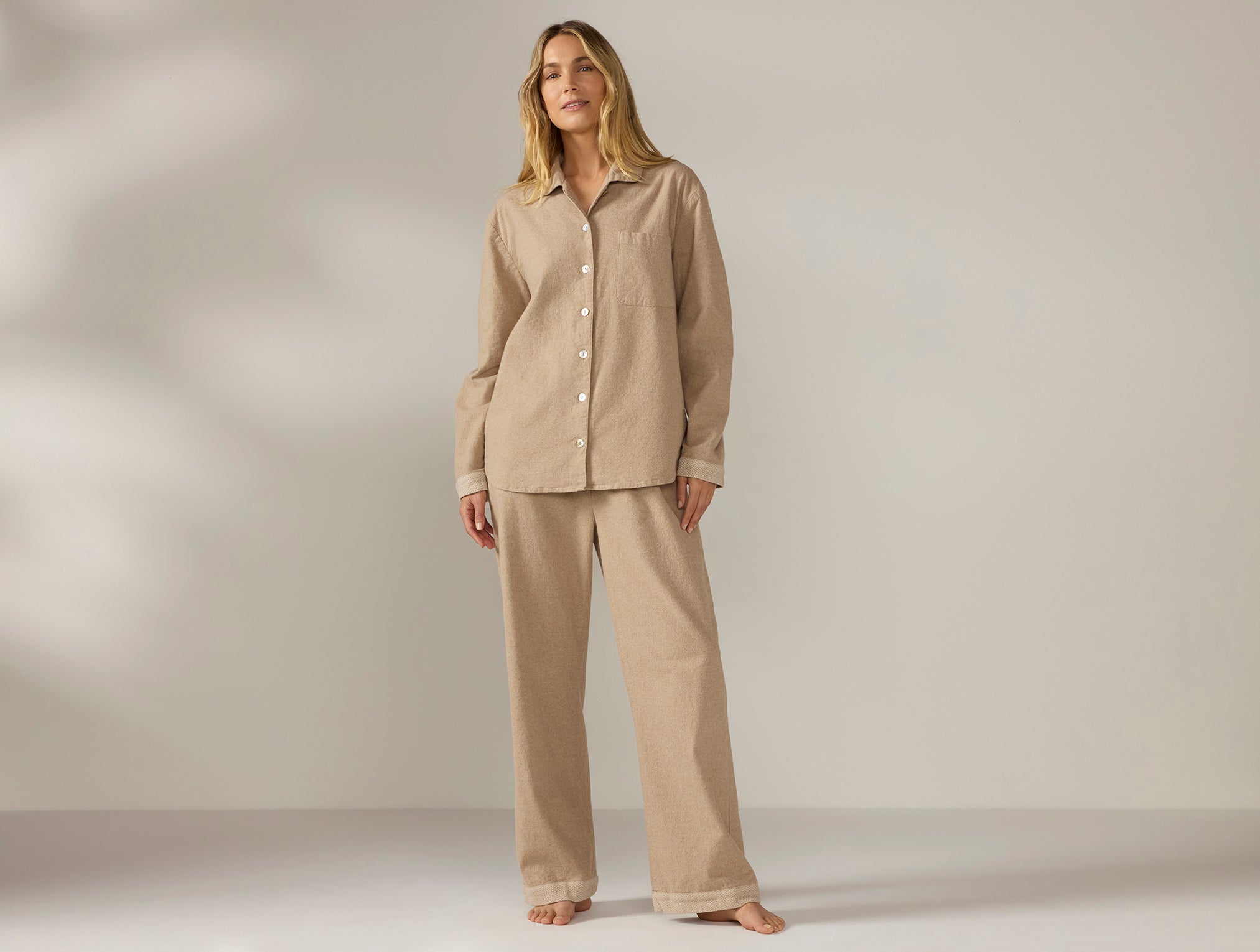 Women's Cloud Brushed Organic Flannel Pajama Set – Coyuchi
