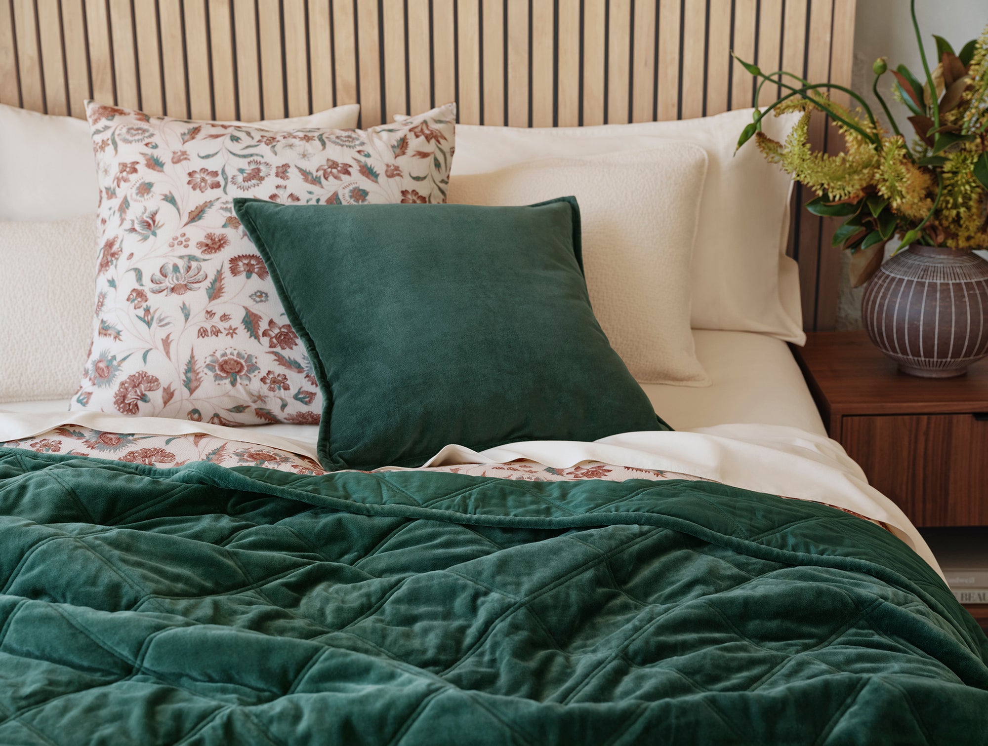 Velvet Organic Pillow Cover