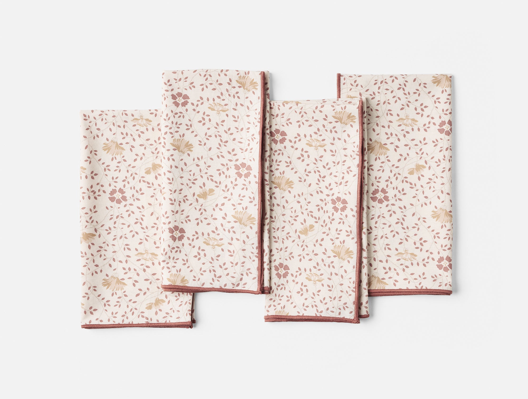 Organic Print Percale Napkins, Set of 4