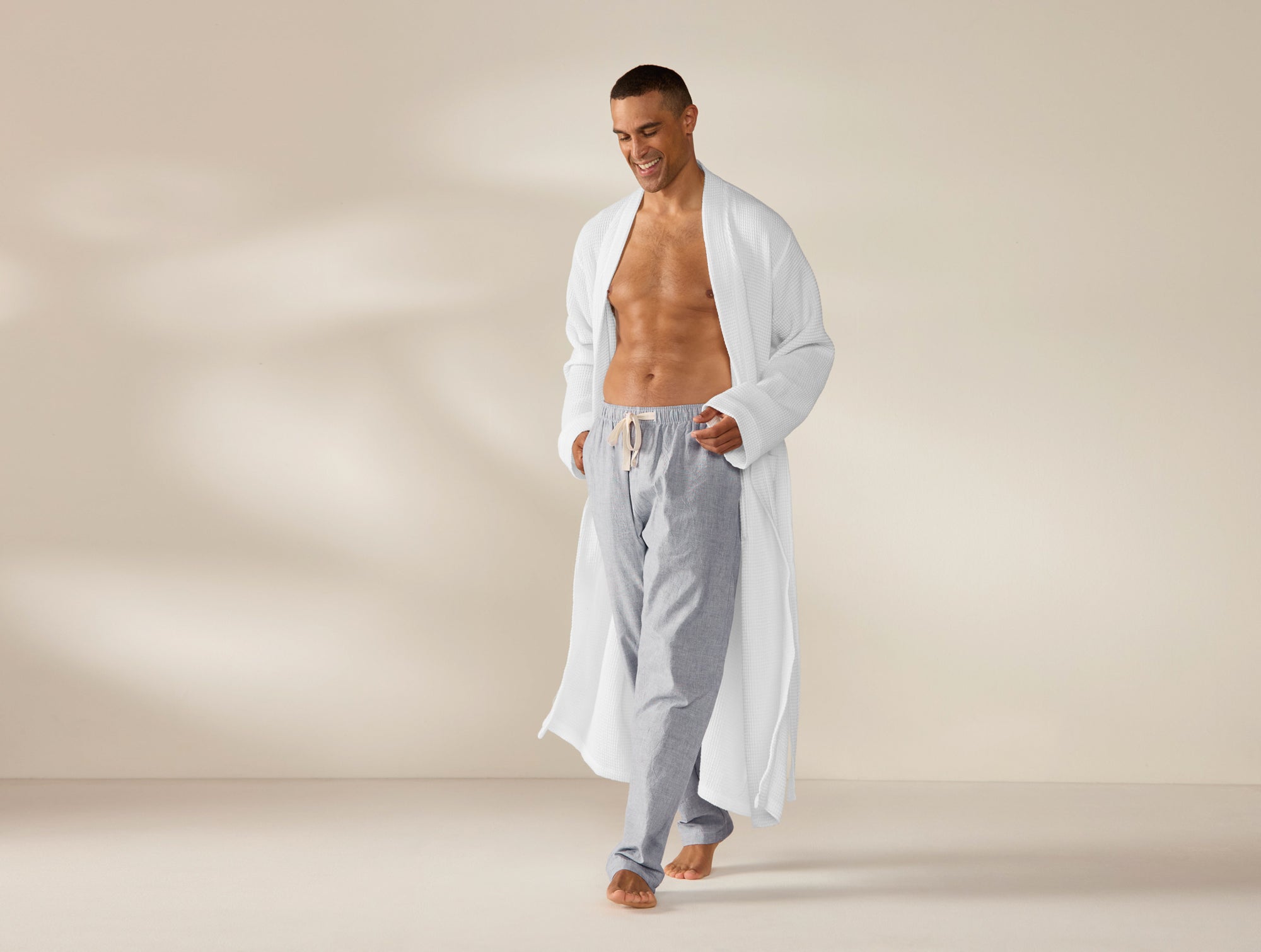 Unisex Organic Waffle Robe