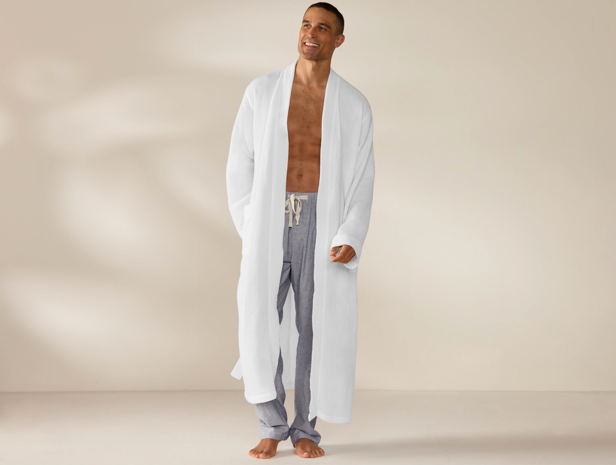 Unisex Organic Waffle Robe