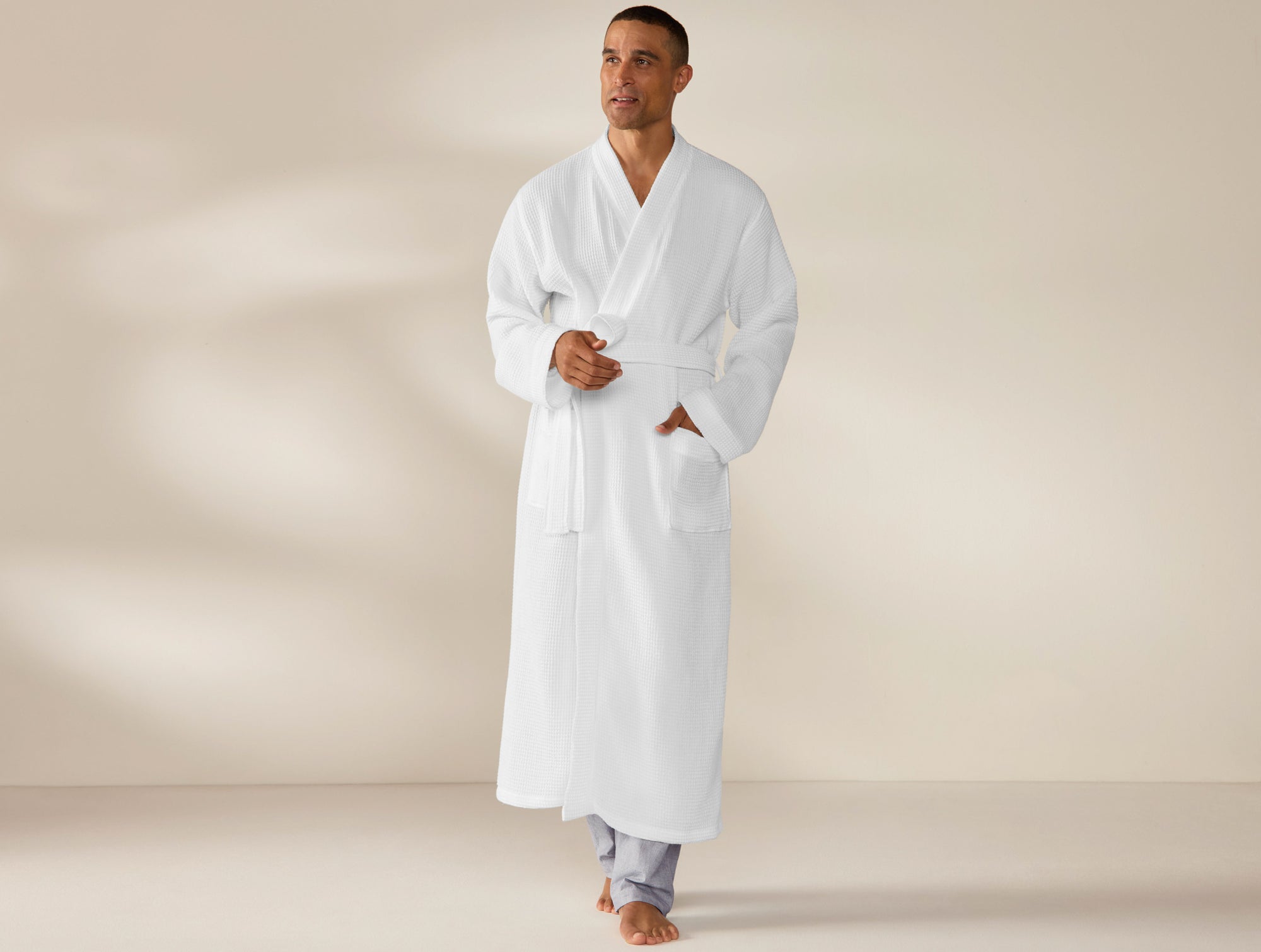 Unisex Organic Waffle Robe