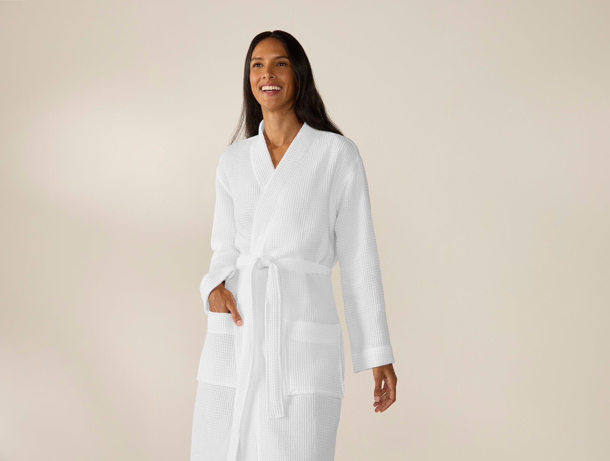 Unisex Organic Waffle Robe