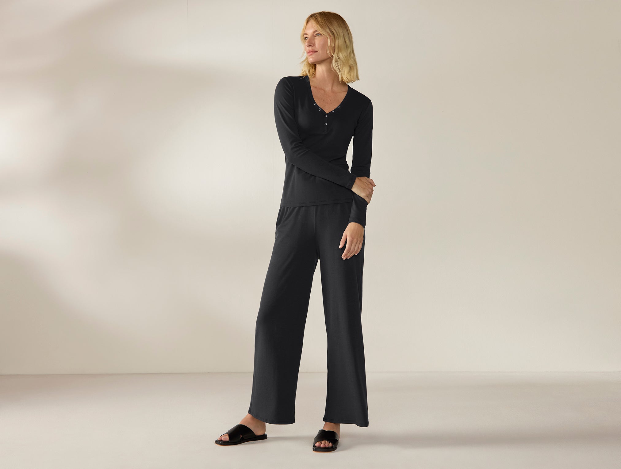 Women's Pima Organic Knit Henley | Coyuchi
