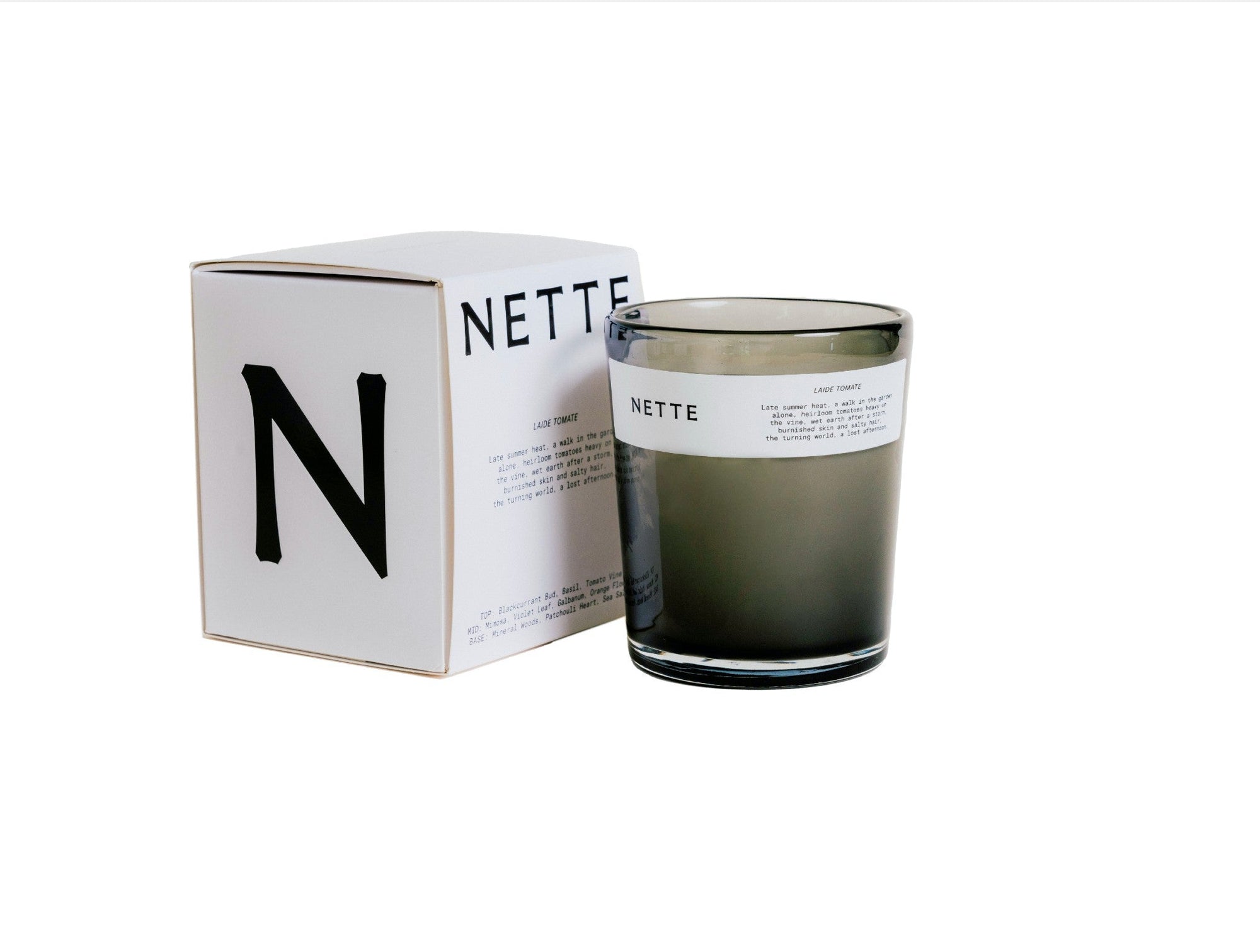 Nette Laide tomate Glass Candle 10 oz. - Coyuchi