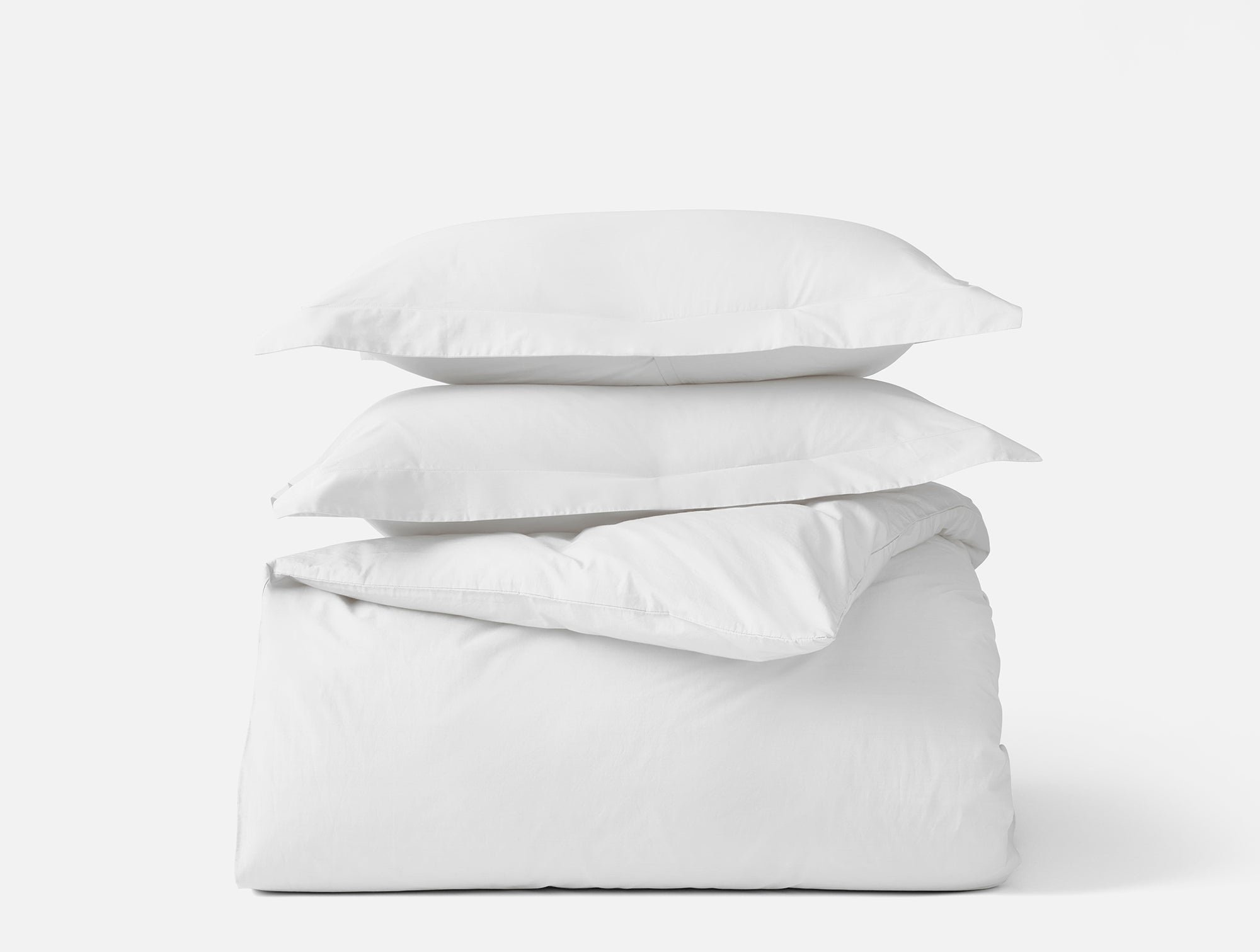 Refined Organic Percale Duvet Set