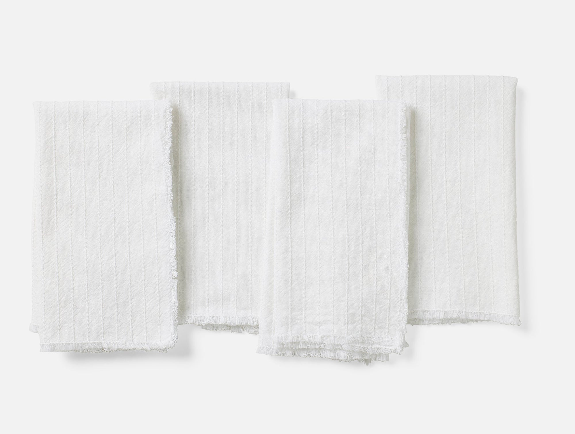 Fringe Stripe Organic Napkins, Set of 4 - Coyuchi