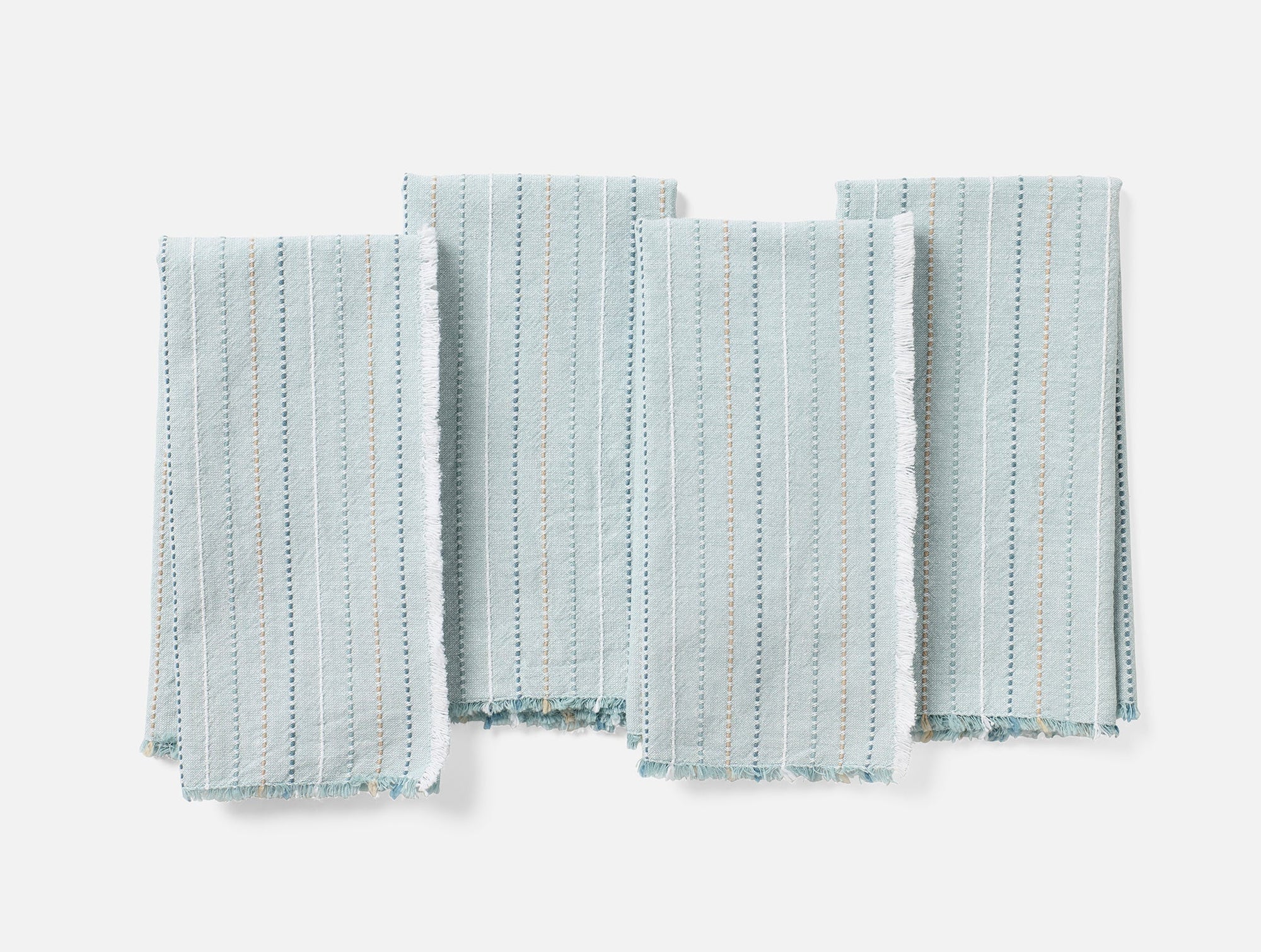 Fringe Stripe Organic Napkins, Set of 4 - Coyuchi