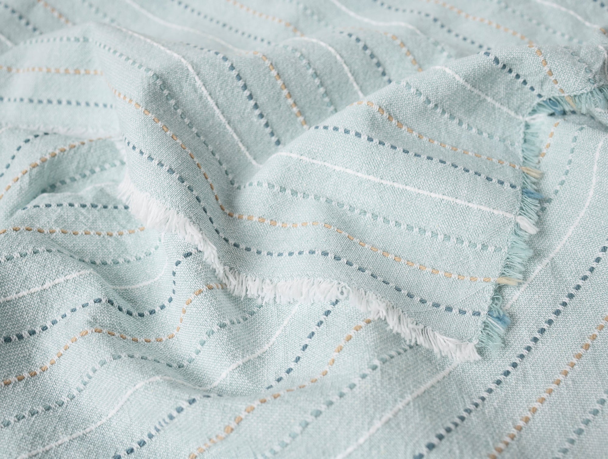 Fringe Stripe Organic Napkins, Set of 4 - Coyuchi