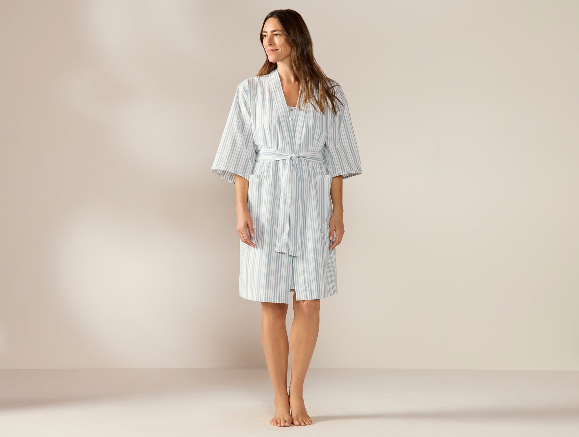 Women's Isla Organic Cotton Robe - Coyuchi