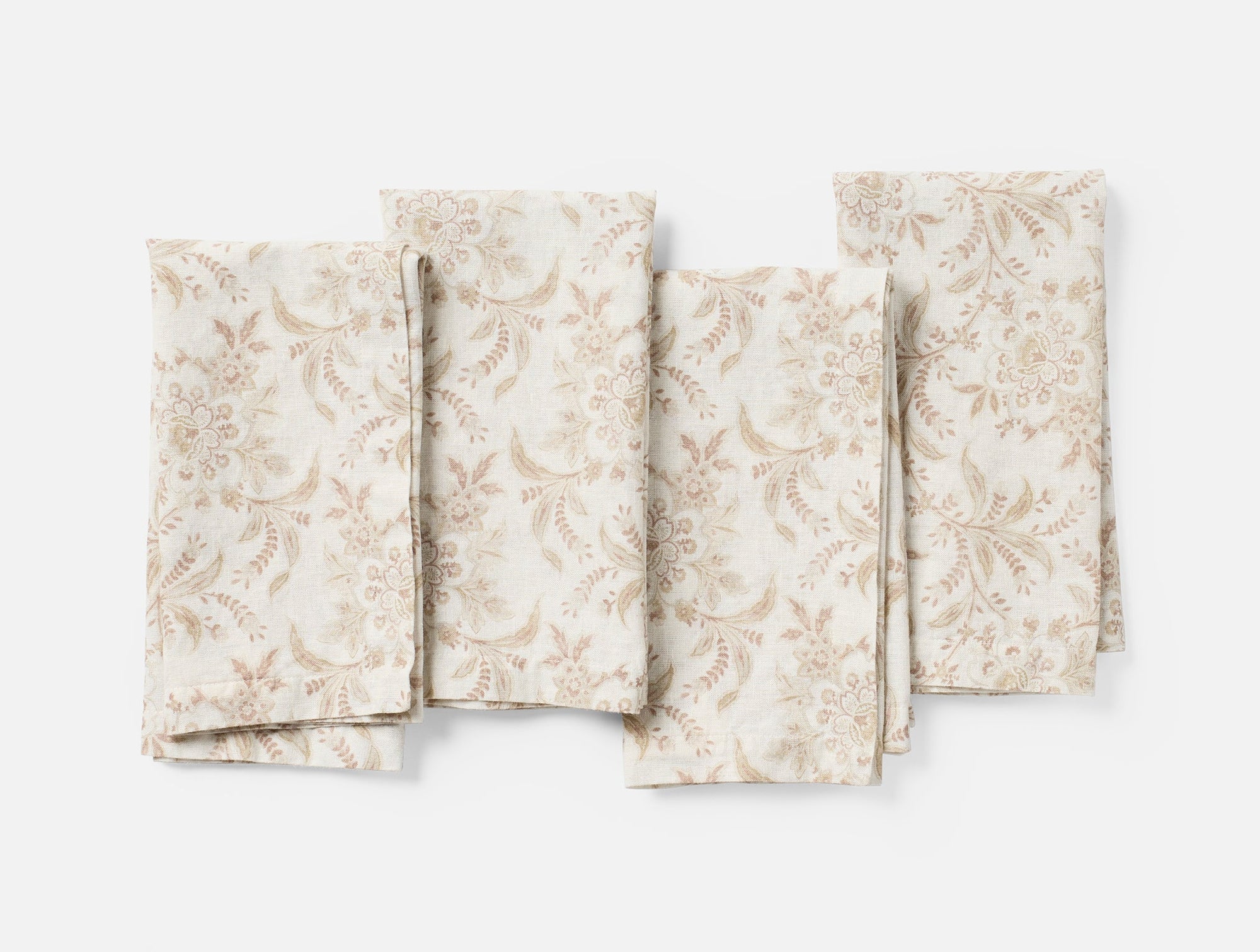 Marguerite Organic Print Napkins, Set of 4 - Coyuchi