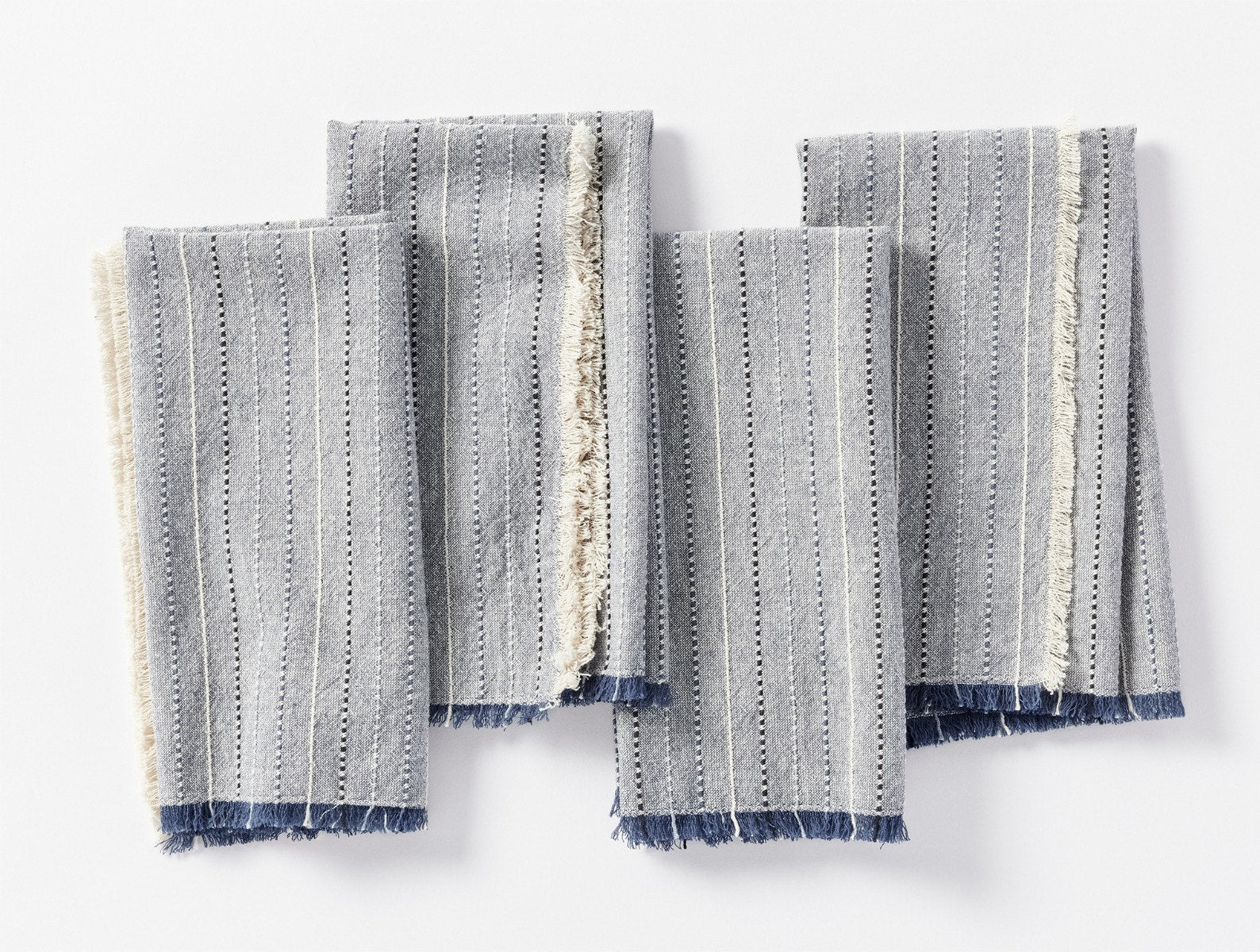 Fringe Stripe Organic Napkin, Set of 4