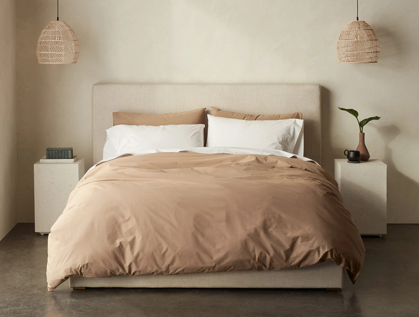 300 Thread Count Organic Percale Duvet Cover