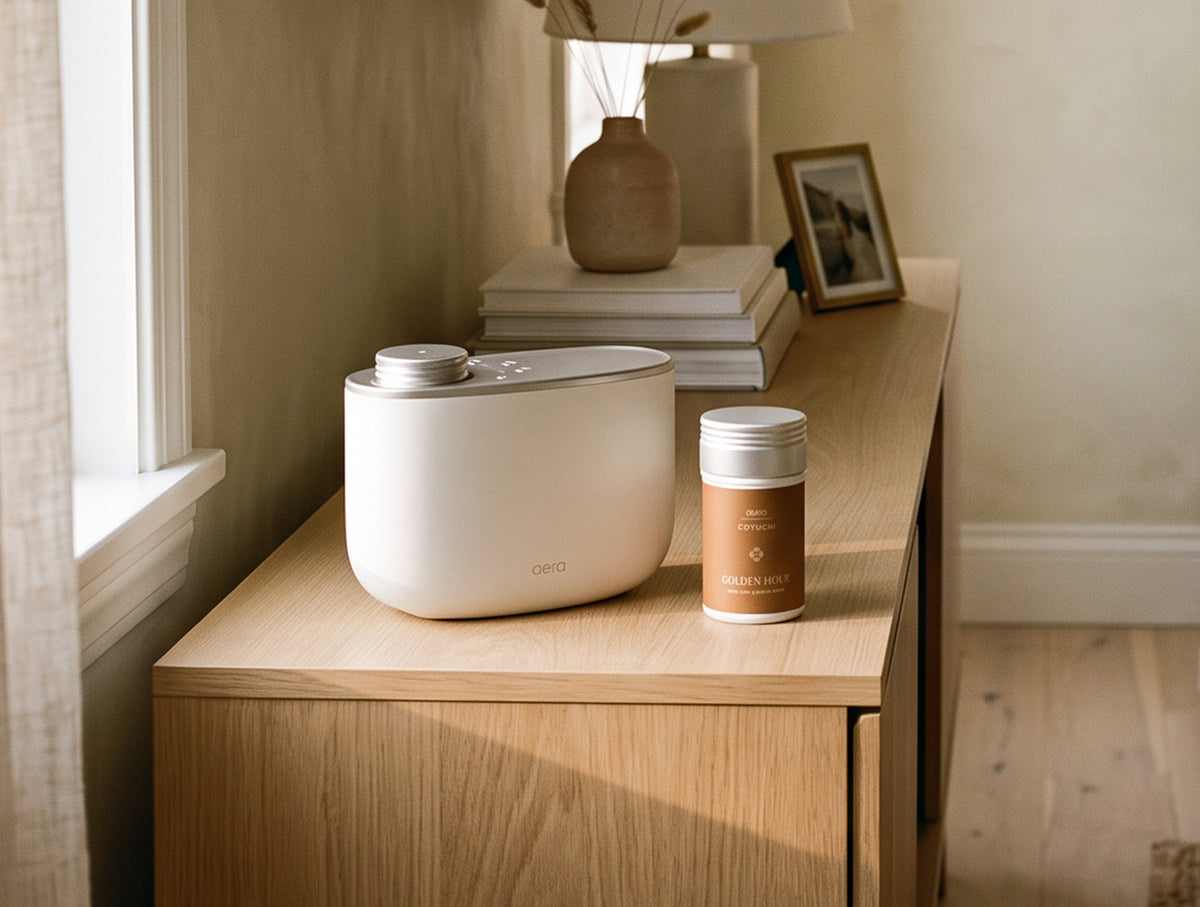 Aera Diffuser and Golden Hour Fragrance Capsule