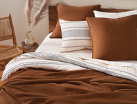 Rippled Stripe Organic Duvet Cover - Renewed