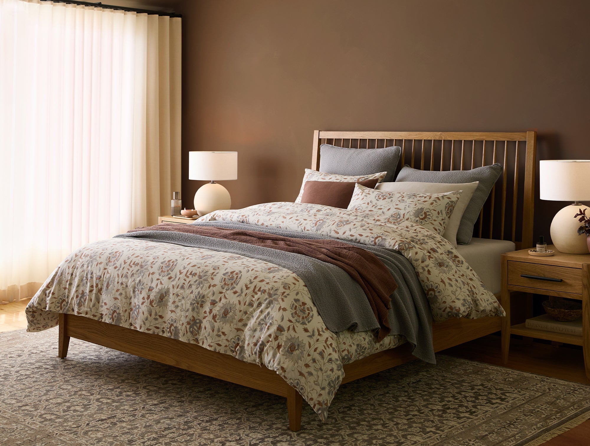 Flora Duvet Set (King Undyed w/Sedona)