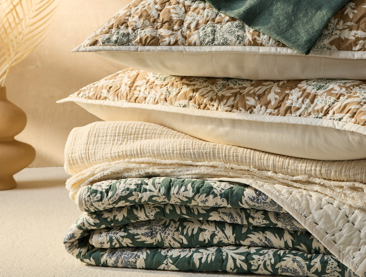Robles Handstitched Organic Quilt - Renewed