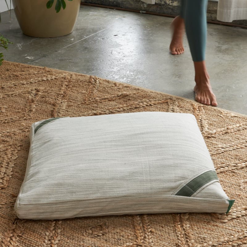 Avocado Organic Square Meditation Yoga Pillow