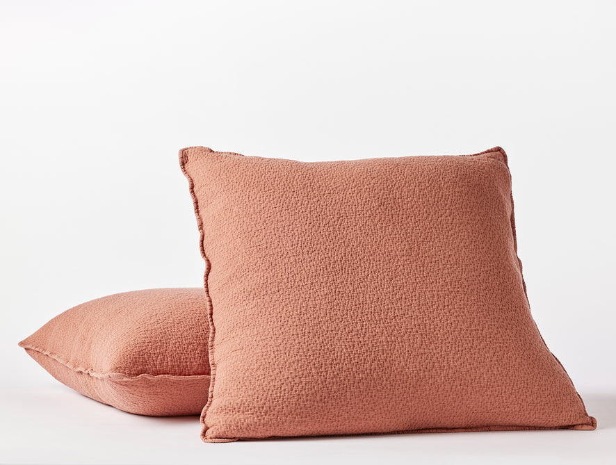 Cascade Organic Matelasse Sham | Sedona