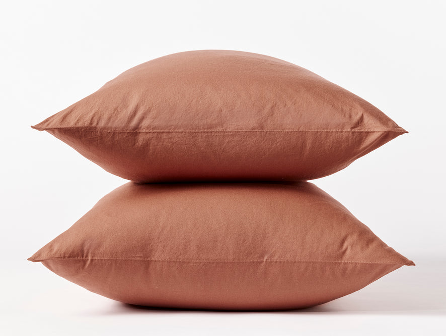 Organic Crinkled Percale™ Pillowcases | Sedona