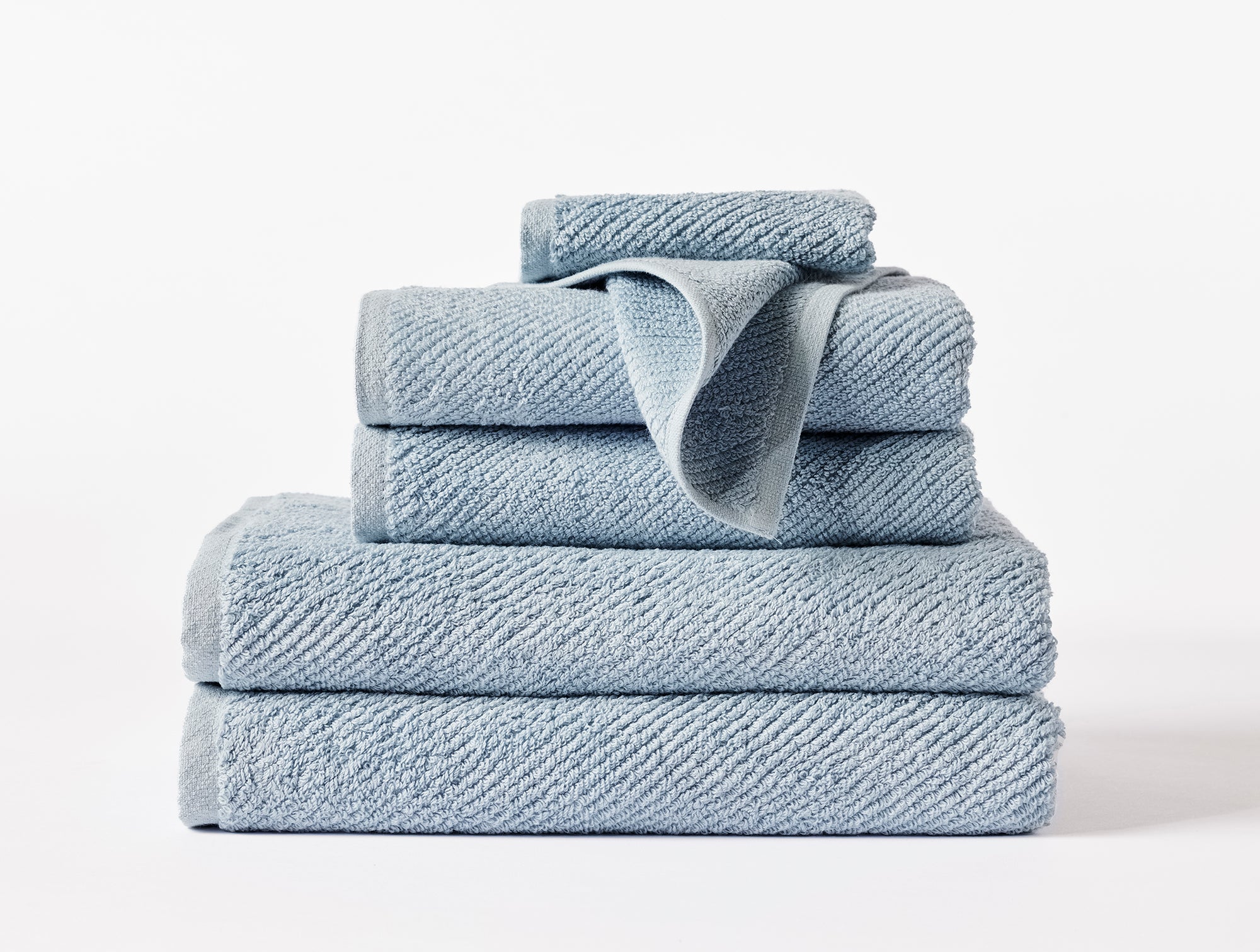 Coyuchi Air Weight Organic 6 Piece Towel Set, Alpine White