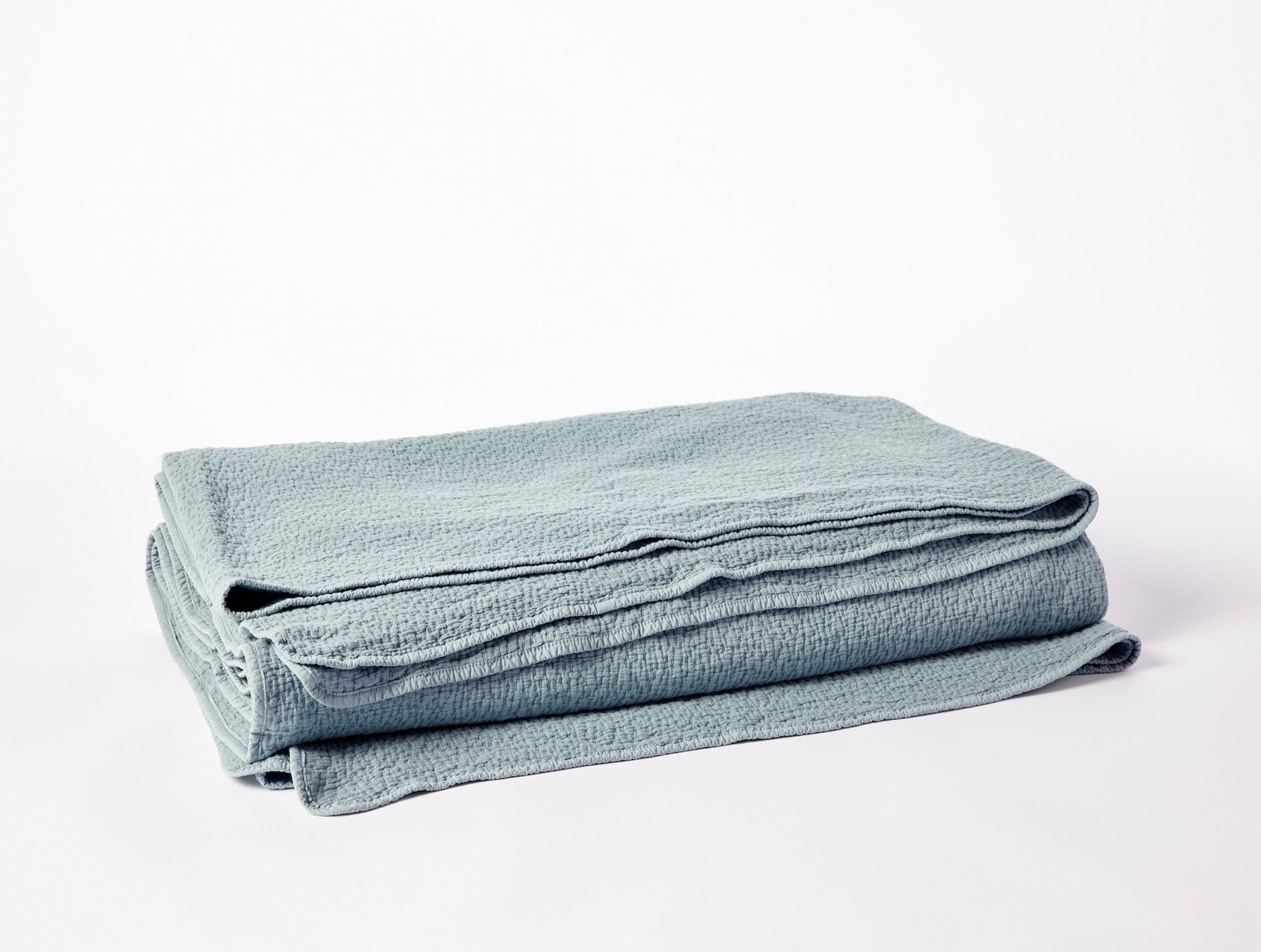 Cascade Organic Matelasse Blanket Coyuchi