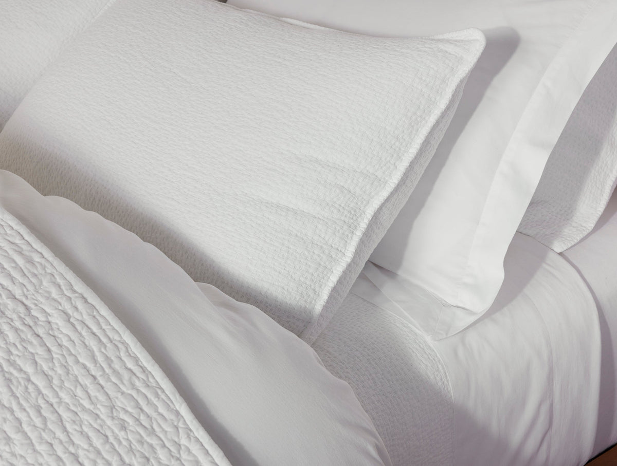 Cascade Organic Matelasse Coverlet - Renewed
