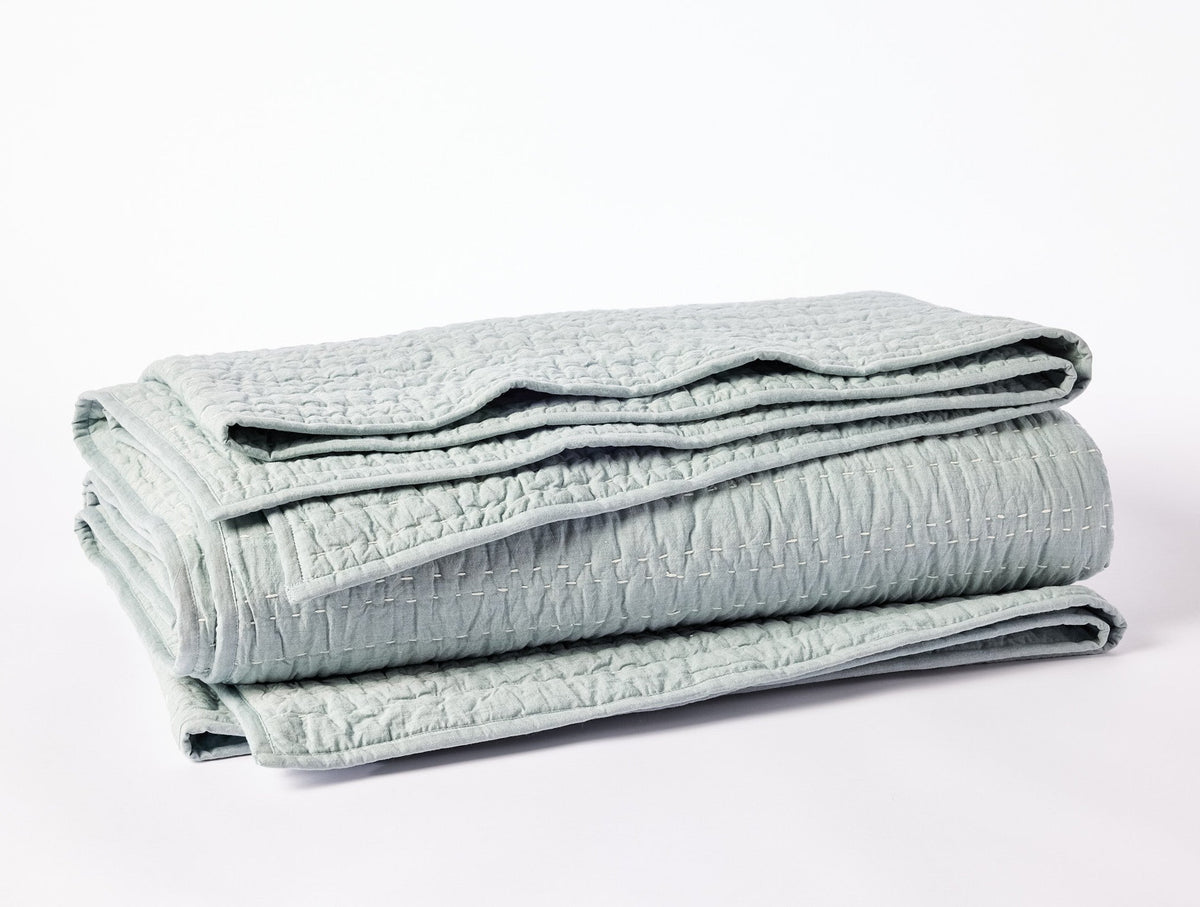 Channel Handstitched Organic Quilt - Renewed