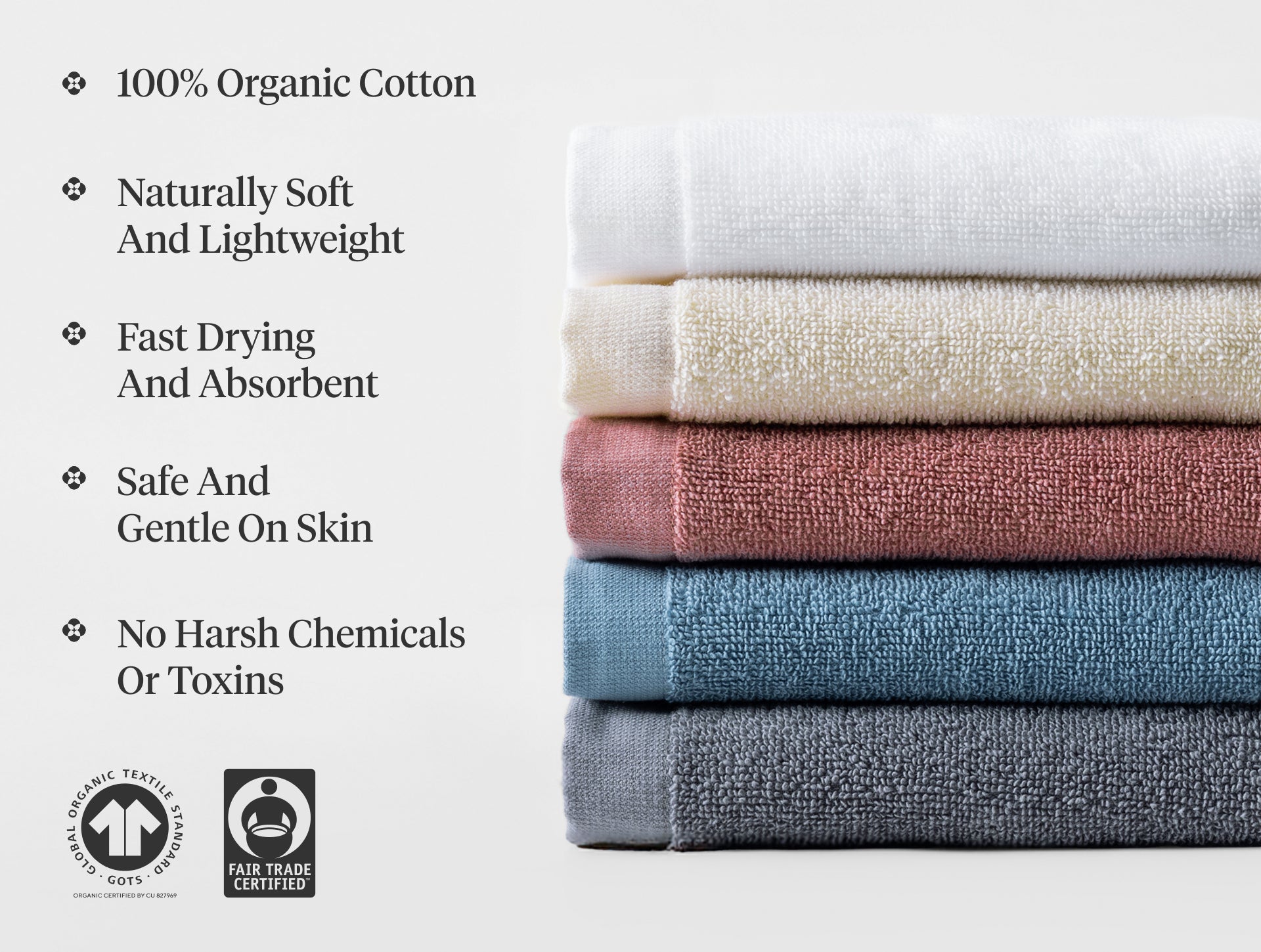 Classic Organic Towels - Set of 6 - Coyuchi 