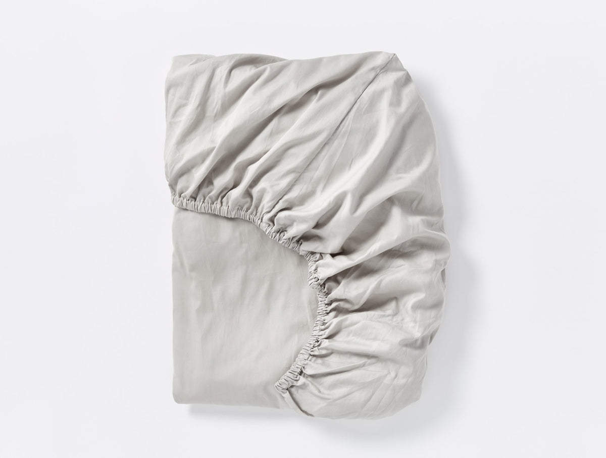 Cloud Soft Organic Sateen Fitted Sheet - Renewed