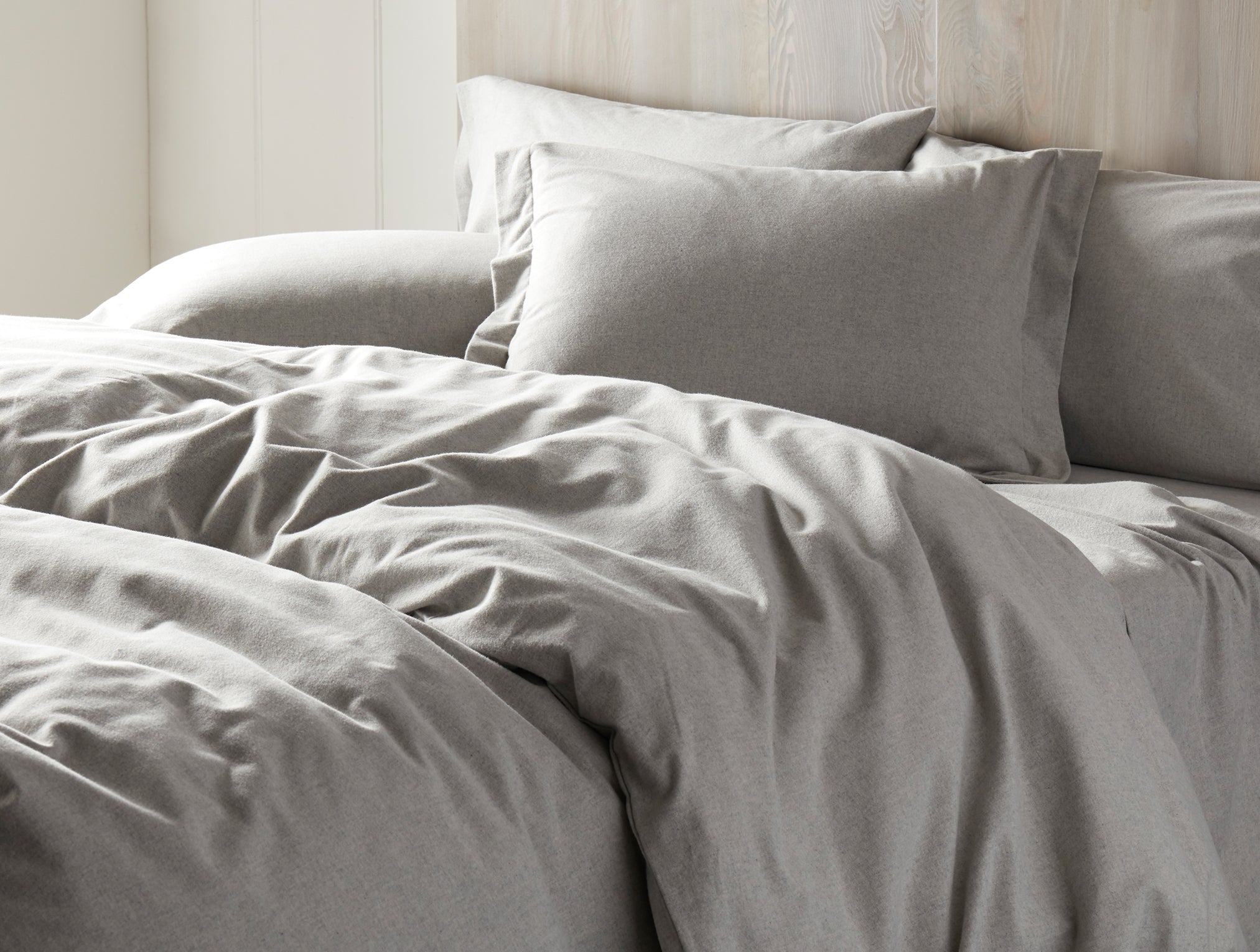Cloud Brushed Organic Flannel Bedding Set in King Coyuchi