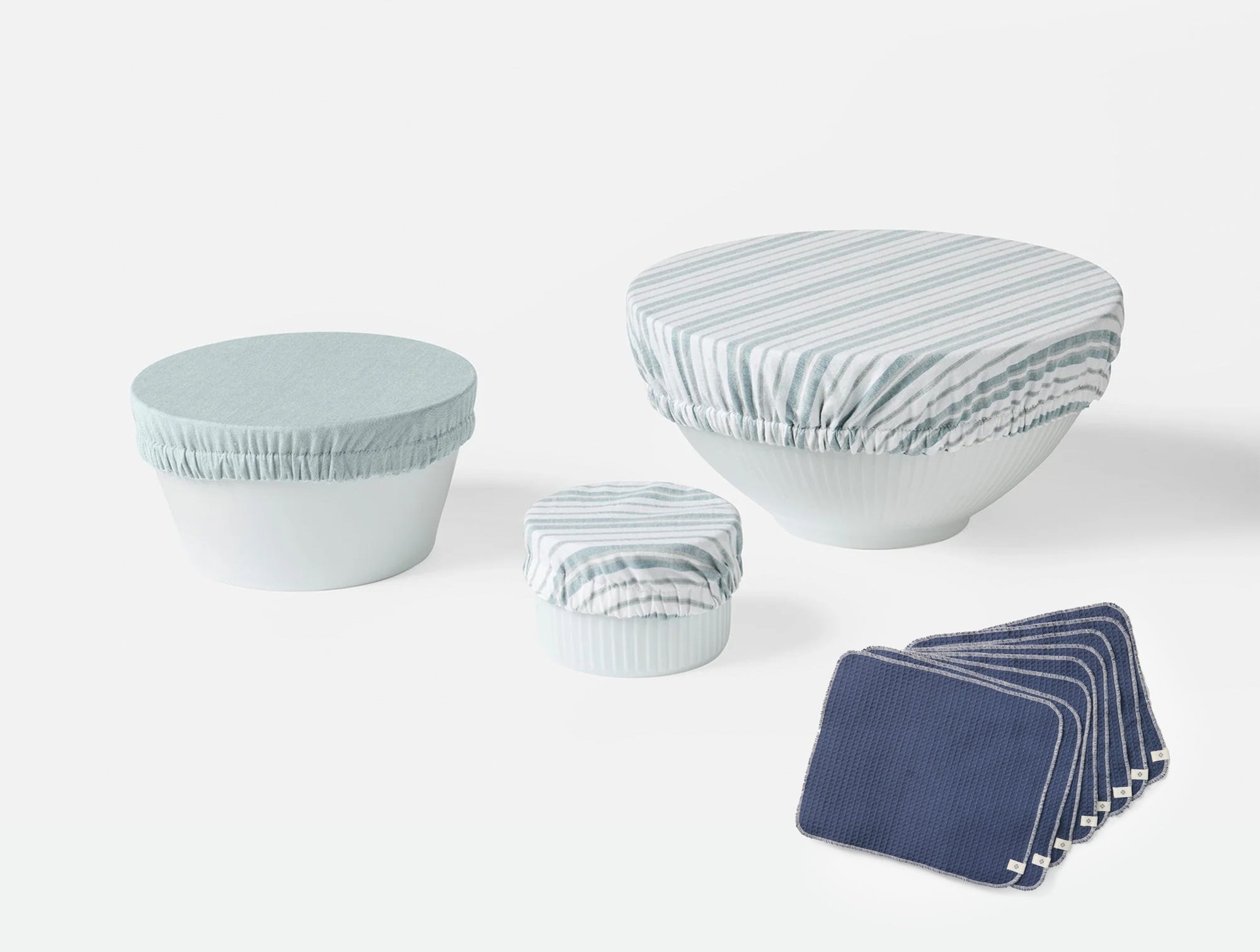 Coyuchi Conserve Organic Bowl Covers + Paperless Towels Set