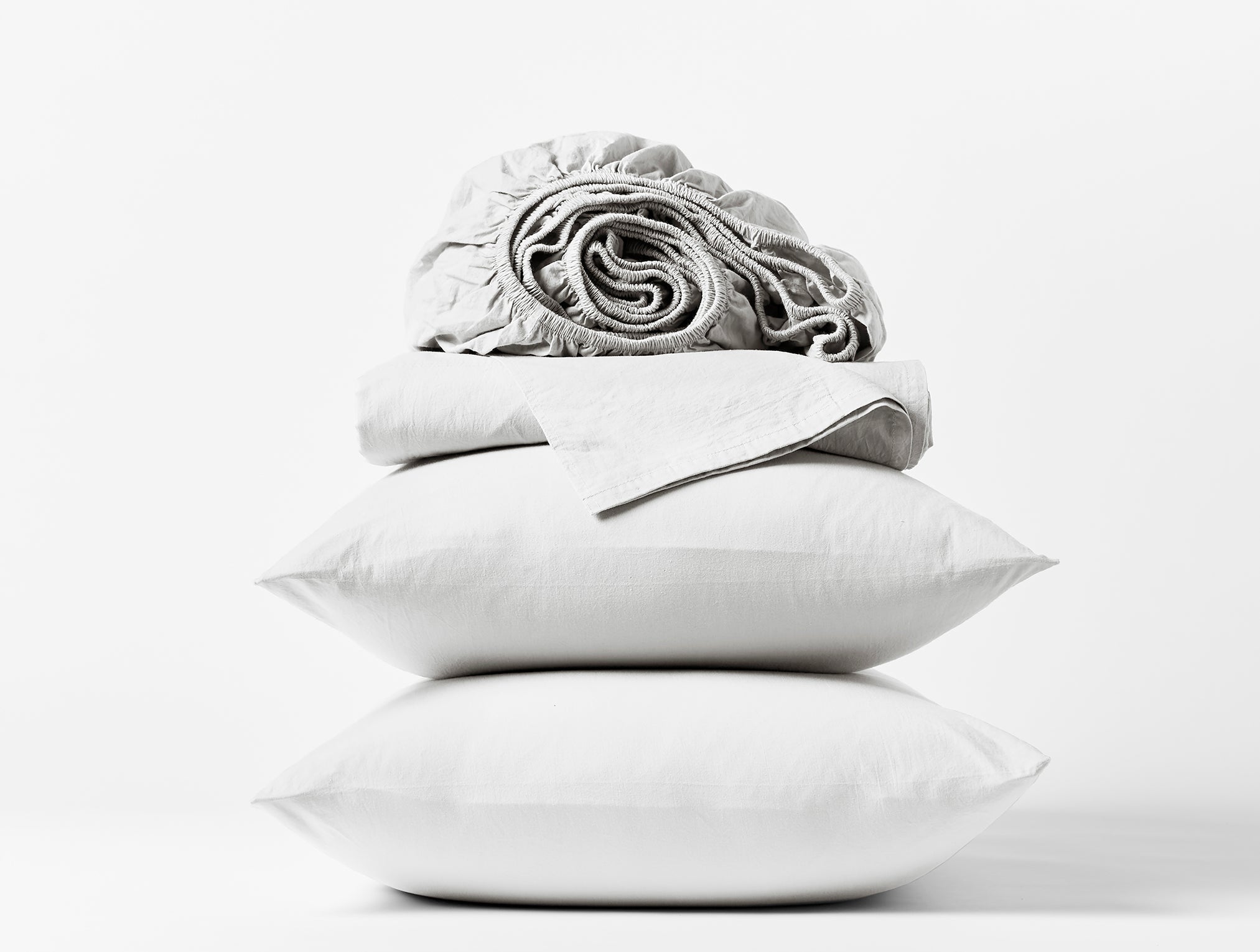 Organic Crinkled Percale Sheet Set