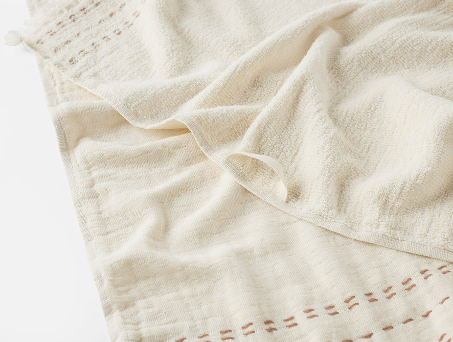 Alder Organic Hand Towel, Set of 2 | Undyed w/Praline