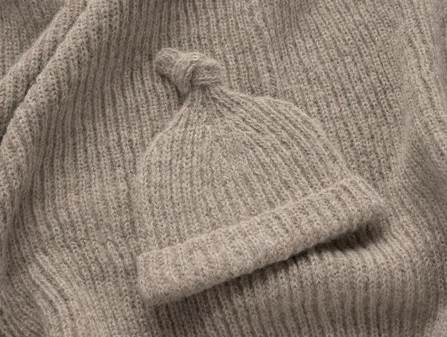 Andes Suri Alpaca Knit Gift Set |Taupe Heather