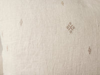 Cambria Embroidered Organic Linen Sham