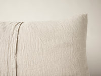 Cambria Embroidered Organic Linen Sham