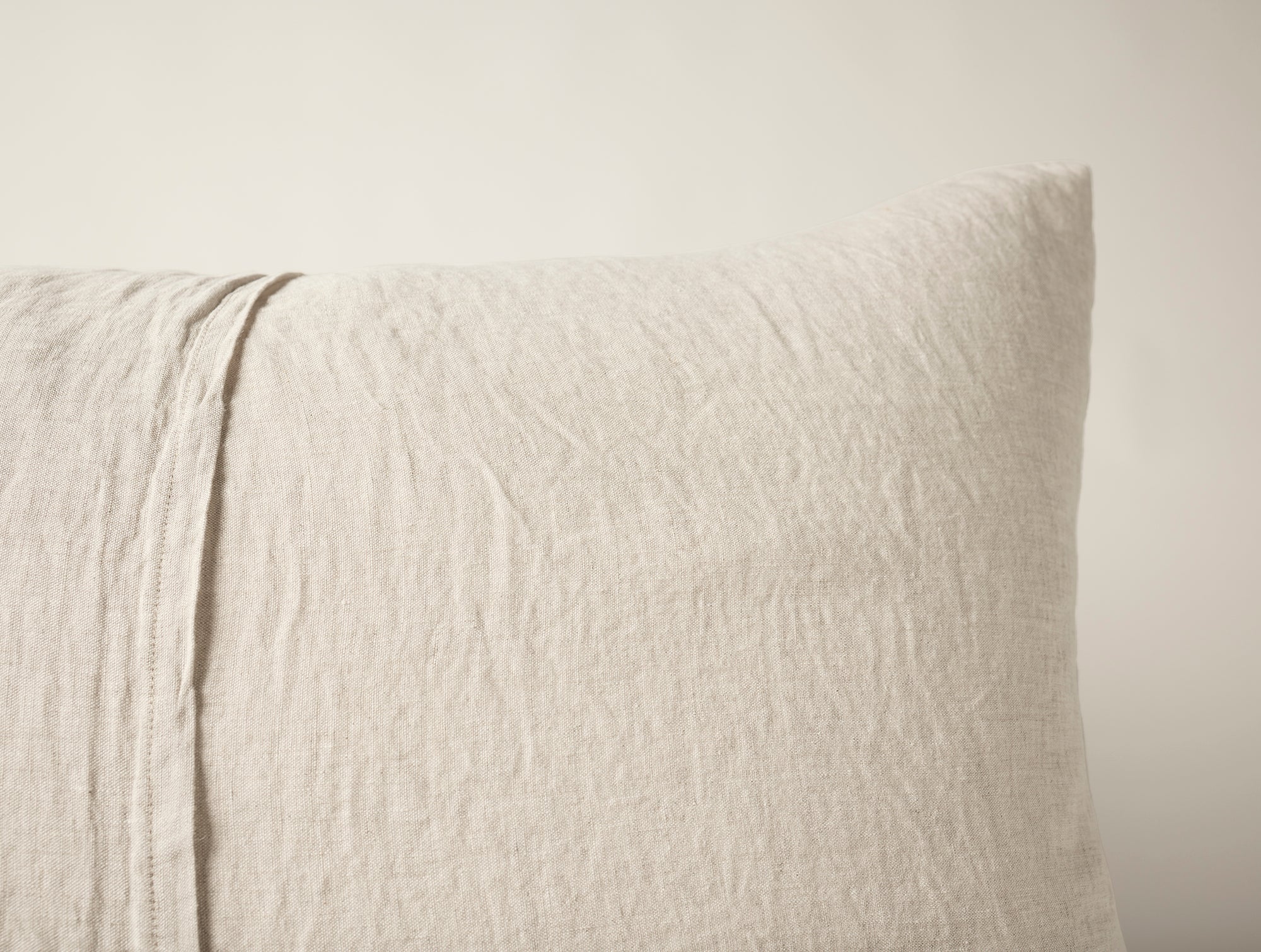 Cambria Embroidered Organic Linen Sham