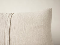 Cambria Embroidered Organic Linen Sham