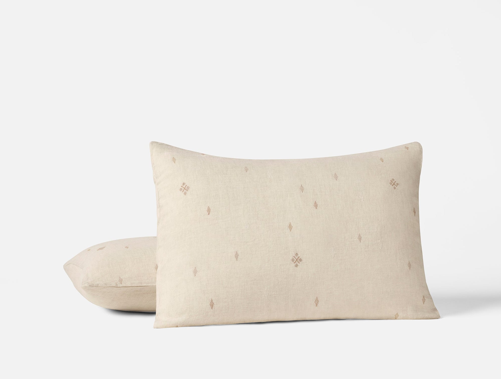 Cambria Embroidered Organic Linen Duvet Set