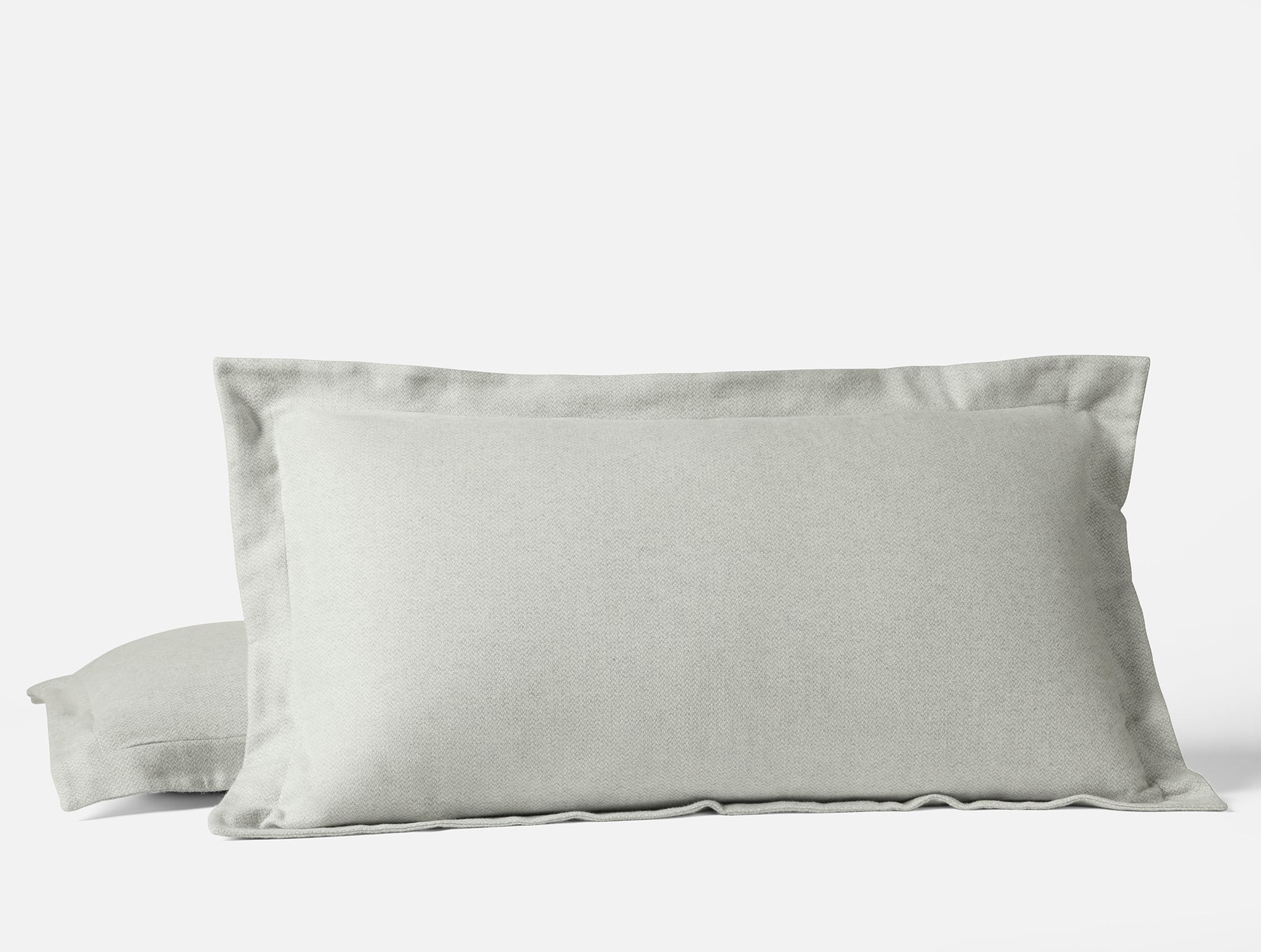 Cloud Brushed Organic Flannel Heather Texture Shams 