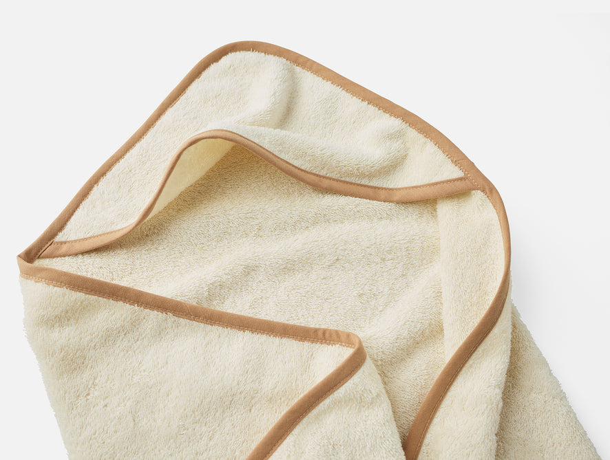 Cloud Loom Organic Baby Hooded Towel Set | Undyed w/Ginger 
