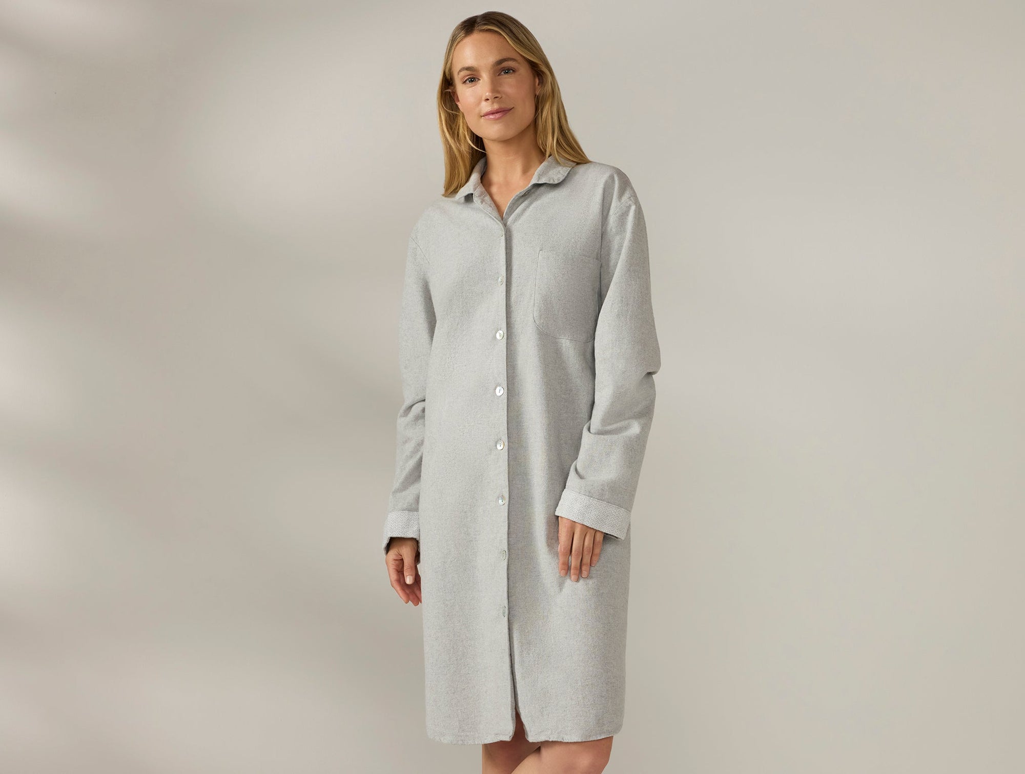Women's Cloud Brushed Organic Flannel Nightshirt 