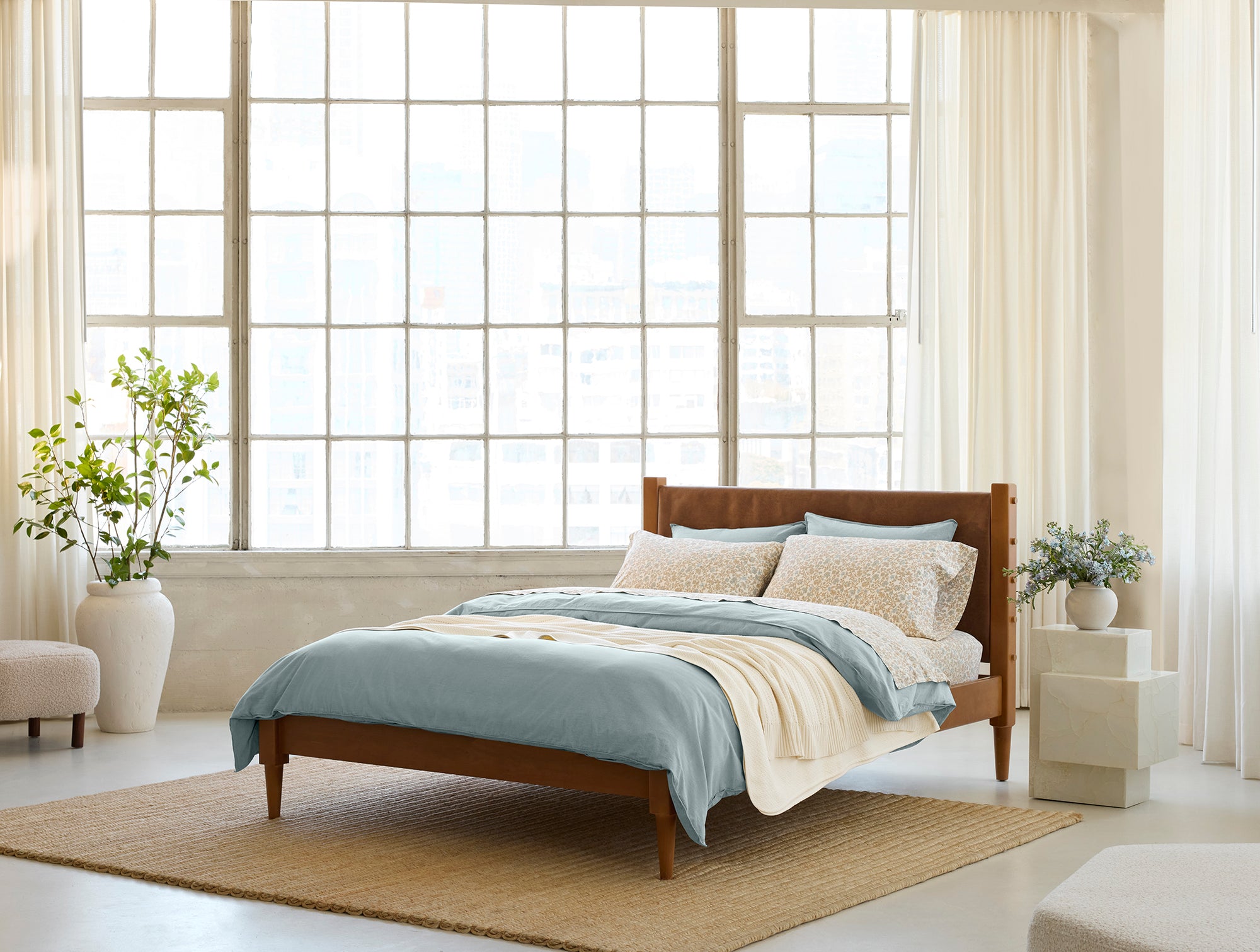 Organic Print Percale Sheet Set - Coyuchi 