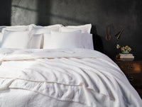 Organic Relaxed Linen Duvet Cover - Renewed
