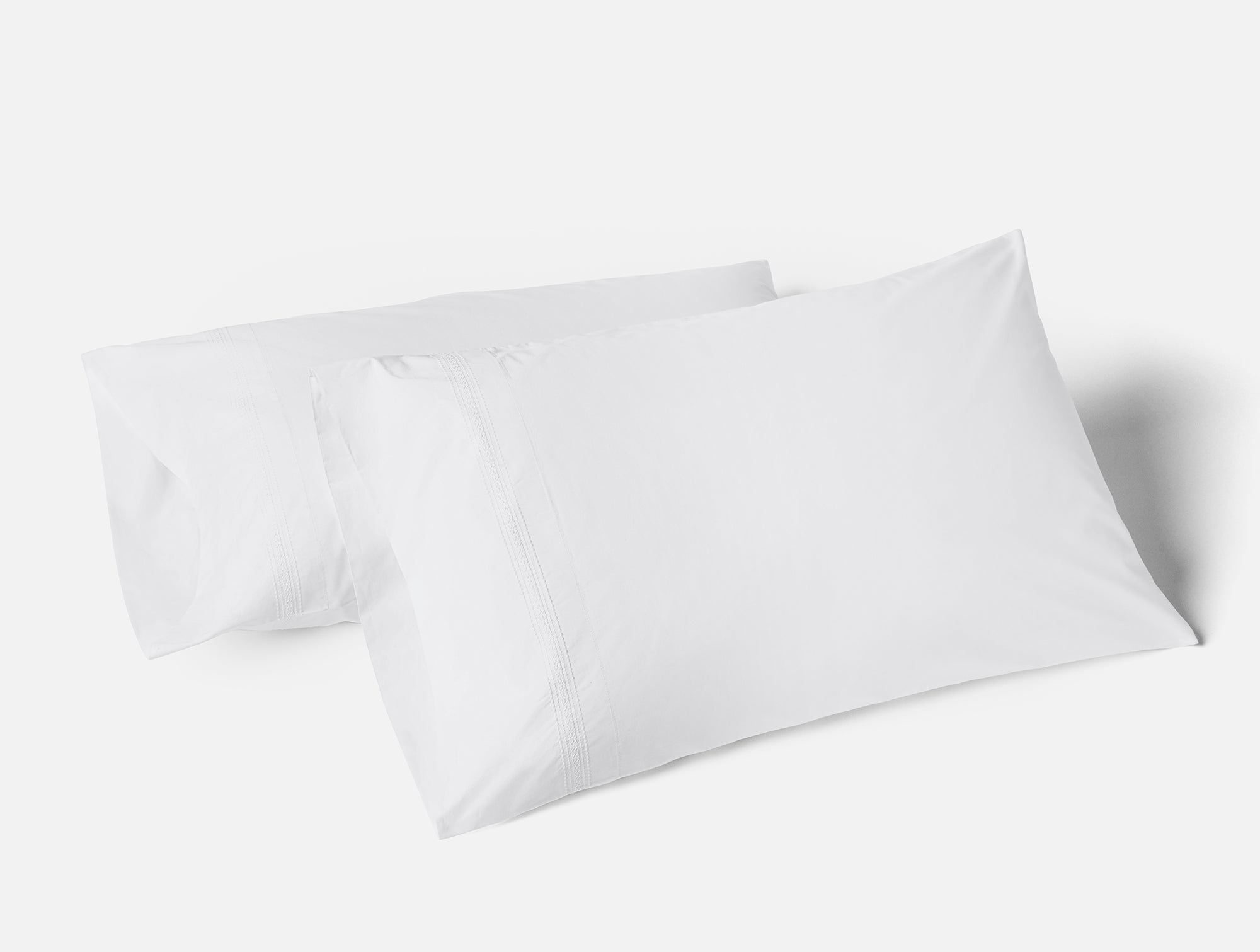 Landscape Embroidered Organic Pillowcases - Coyuchi 