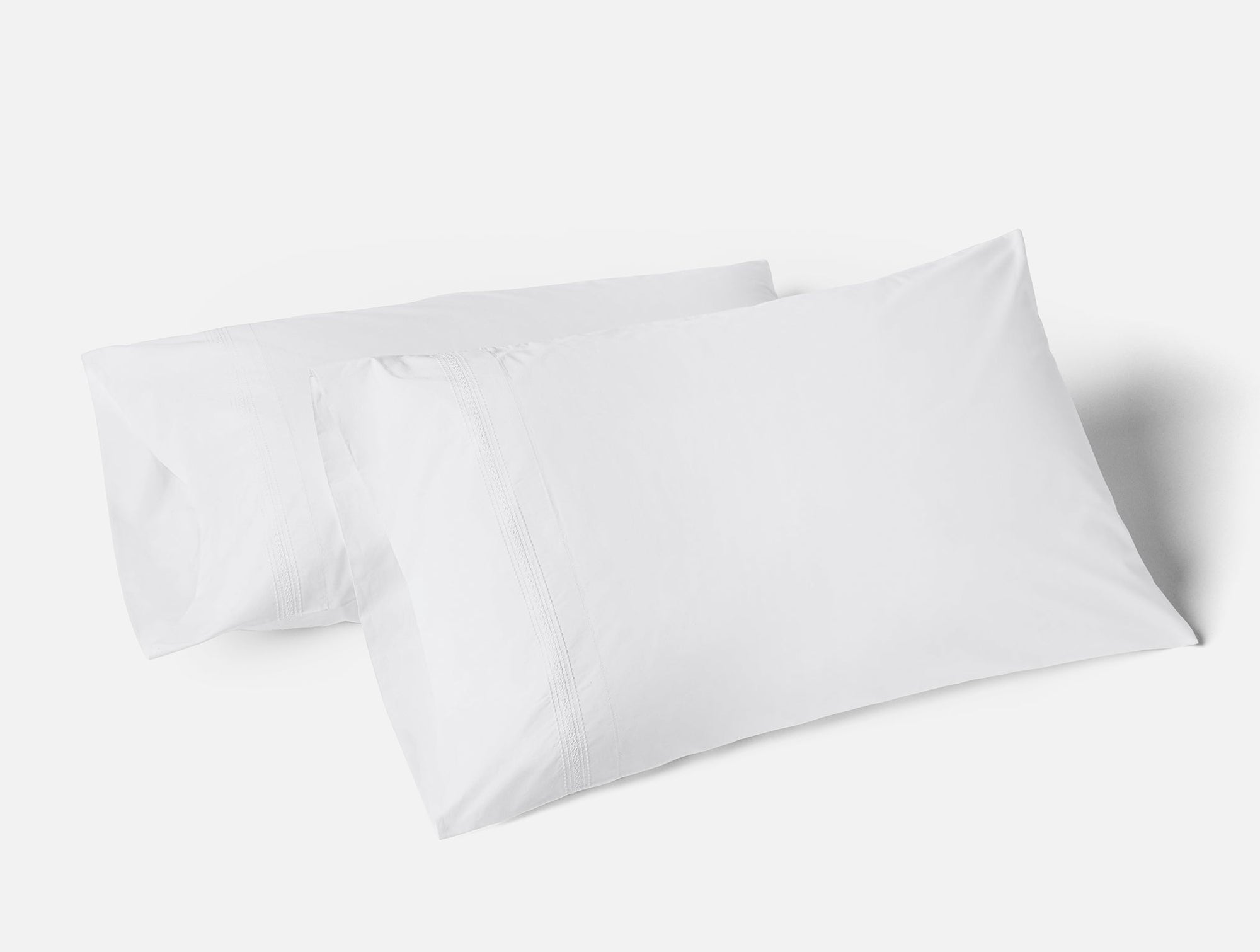 Landscape Embroidered Organic Pillowcases - Coyuchi 