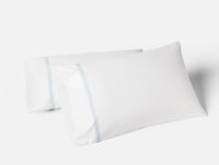 Landscape Embroidered Organic Pillowcases - Coyuchi 