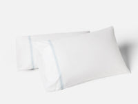 Landscape Embroidered Organic Pillowcases - Coyuchi 